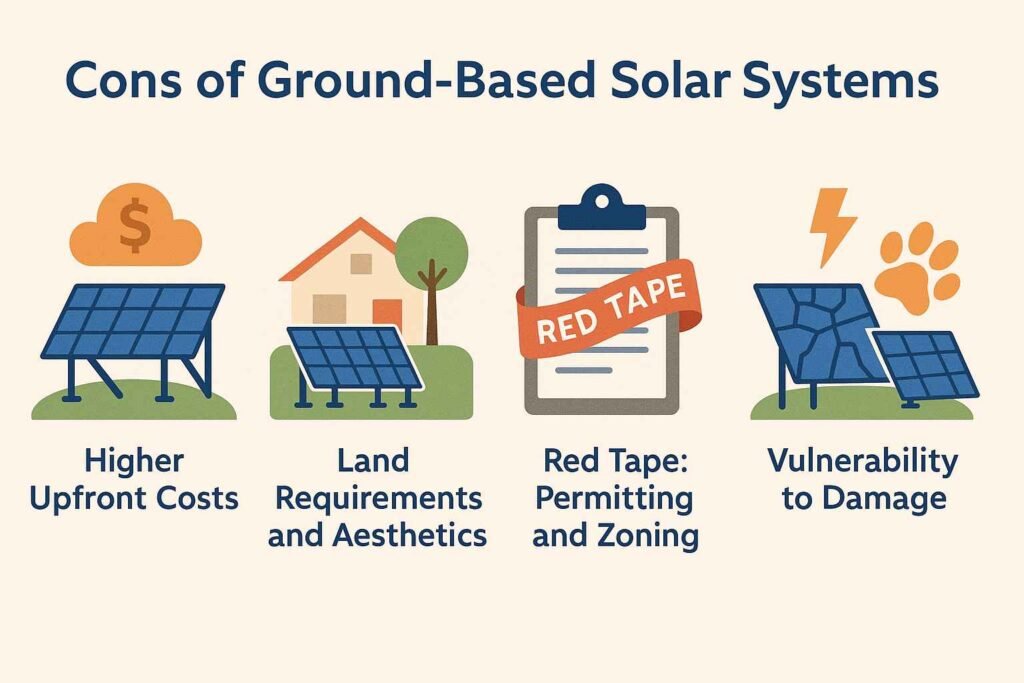 Cons of Ground Based Solar Systems